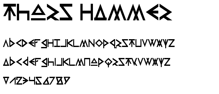 Thors Hammer font